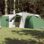 Tente familiale d�me - vidaxl - 12 personnes - vert - imperm�able - ventilation