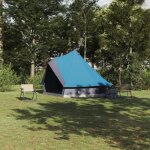 Tente familiale - tipi bleue - imperm�able - 8 personnes - 400x346x250 cm