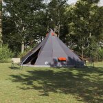 Tente familiale tipi grise et orange pour 12 personnes imperm�able