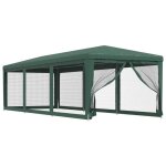Tente de f�te avec parois lat�rales en maille - vidaxl - 3x9 m - vert - pehd - r�sistance aux uv - r�sistance ...