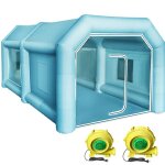 Tente gonflable - duoku - tente personnalise - tissu oxford 210d - 2 souffleurs - 4 x 25 x 22 m