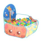 Tente de jeu pliable pour bébé avec motif girafe et panier de basket pour filles et garçons Tente de jeu pliable pour bébé avec motif girafe et panier de basket pour filles et garçons