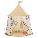 Tente de jeu pop - up pour enfants ? chteau ludique en coton scuris facile  monter utilisable intrieur ...