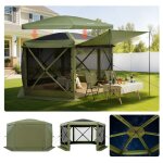 Tente moustiquaire tonnelle pop - up - vevor - 3x3 m - tente moustiquaire pliante 6 - 8 personnes - abri ...