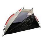 Tente de plage pop - up - aktive - protection uv50 - 200x100x90 cm - capacit� 2 personnes - gris - sac ...