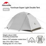 Tente pliable pour 2 personnes naturehike trisul
