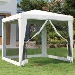 Tente de r�ception / chapiteau - 4 parois lat�rales - en maille 25x25 m blanc a1