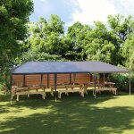 Tente de réception / chapiteau - professionnelle - 4x9 m anthracite 90 g / m² a1 Tente de réception / chapiteau - professionnelle - 4x9 m anthracite 90 g / m² a1