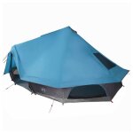Tente tipi familiale - vidaxl - bleu - 680x430x270 cm - 10 personnes - imperm�able - p / taffetas et ...