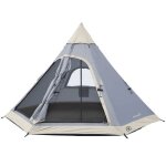 Tente tipi skandika hetta 335 protect - 4 pers - 335x290 cm - hauteur 2 m - tapis de sol cousu - glamping ...