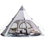 Tente tipi skandika hetta 460 protect - 6 pers - 460 � 400 cm - hauteur 2m95 - tapis de sol cousu - camping ...