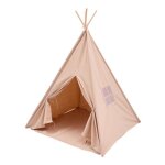 Tente tipi - sunny - vera - coton naturel - beige - avec tapis de sol inclus