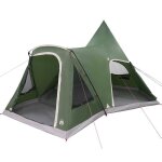 Tente tipi - vidaxl - 545x450x295 cm - vert - polyester 185t - rev�tement pu - r�sistant � leau - r�sistant ...