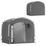 Tente de v�lo - outsunny - portable - pour 3 - 4 v�los - avec 2 poches lat�rales - 205 x 140 x 188 cm ...