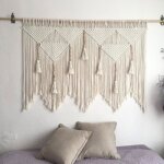 Tenture murale en macram tapisserie tisse art tiss moderne et chic dcoration murale en perlesstyle ...