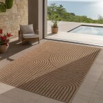 Teppium tapis ext�rieur boh�me effet jute 80x150 cm robuste imperm�able facile � entretenir id�al salon ...