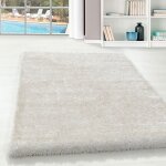 Teppium tapis salon uni shaggy moelleux chambre doux � poils longs tapis naturelle tapis 120 x 170 cm ...