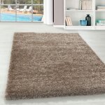 Teppium tapis salon uni shaggy moelleux chambre doux � poils longs tapis taupe tapis 120 x 170 cm