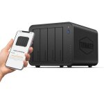 Terramaster f4 - 425 nas 4 baies avec processeur intel quad - core x86 2. 5gbe con�u pour le stockage ...