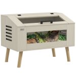 Terrarium pour reptiles - pawhut - avec aération - 111l - avec fenêtres en verre trempé couvercle - 80 ... Terrarium pour reptiles - pawhut - avec aération - 111l - avec fenêtres en verre trempé couvercle - 80 ...