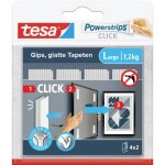 Tesa powerstrips click grand 4x 2 pi�ces (l x l) 85 mm x 20 mm contenu: 4 paire(s)