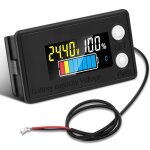 Testeur de capacit� de batterie lithium dc 7 - 100 v - �cran couleur indicateur pour 12v?84v