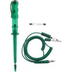 Testeur de circuit lectrique de voiture dc 6v / 12v / 24v avec lampe dessai de pince crocodile cble ...