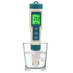 Testeur de qualit� de leau 8 en 1 testeur ph / tds / salt / sg / orp / ec / temp / h2 pour eau potable ...