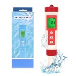 Testeur ph mesure chlore piscine 5 en 1 temprature ph chlore orp h2 testeur deau portable avec cran ...