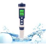 Testeur ph m�tre �lectronique 5 en 1 testeur de ph poche de qualit� de leau de compteur de temp�rature ...