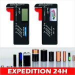 Testeur de piles numrique et analogique ociodual pour piles aa aaa c d 9v 15v (lr03 lr6 lr14 lr20) et ...