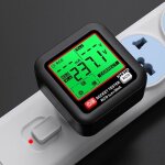 Testeur de prises �lectriques ue �cran lcd test de d�clenchement du disjoncteur diff�rentiel v�rification ...