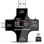 Testeurs de puissance usb testeur usb multifonction 2 en 1 de type c multimètre numérique lcd détecteur ... Testeurs de puissance usb testeur usb multifonction 2 en 1 de type c multimètre numérique lcd détecteur ...