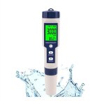 Testeur de sel de piscine compteur salinit numrique 5 en 1 haute prcision kit tanche ip67 pzcc