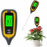 Testeur de sol ph humidit temprature lumineuse 4 en 1 jaune pour jardin et plantes prcis couleurs multiples ...