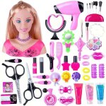 Tete a coiffer 45 pcs tête à coiffer et maquiller jeu de jouets poupée pour maquillage et coiffure jouet ... Tete a coiffer 45 pcs tête à coiffer et maquiller jeu de jouets poupée pour maquillage et coiffure jouet ...