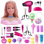 T�te � coiffer jouet enfant tete � coiffer et maquiller styling t�te poup�e coiffure jouet avec s�che ...