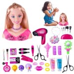 Tte  coiffer et maquiller enfant jouet coiffer et maquillage doll de tte pour filles accessoires de ...