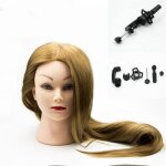 T�te � coiffer professionnelle - margueras - claudia - 65 cm cheveux - support inclus