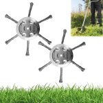 T�te de coupe - kzq - 2025 - fil dacier - compatible avec d�broussailleuses - 6 lames + 2 pi�ces