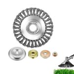 Tête de débroussailleuse de 8 pouce universelle tete rotofil ronde brosse métallique pour outils de jardin ... Tête de débroussailleuse de 8 pouce universelle tete rotofil ronde brosse métallique pour outils de jardin ...