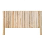 Tête de lit 160 cm en rondins bois de teck massif blanchi - mariano meubletmoi Tête de lit 160 cm en rondins bois de teck massif blanchi - mariano meubletmoi