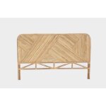 Tte de lit tanae rotin beige 160x105cm - atmosphera createur dinterieur