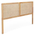 Tete de lit cannage boheme chambre