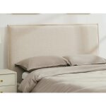 T�te de lit d�houssable 150 cm - coton et lin - beige - tahime