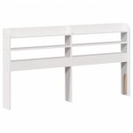 Tête de lit avec étagères blanc 160 cm bois massif de pin - bk850945 (pla) Tête de lit avec étagères blanc 160 cm bois massif de pin - bk850945 (pla)