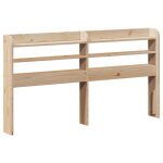 T�te de lit avec �tag�res - vidaxl - bois massif de pin - 170x16x82 cm - pour lit double 160 cm