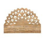 Tte de lit lotus en bois de manguier sculpt 160 cm valentina