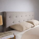 Tête de lit luline 160 capitonnée, en tissu rembourré, pieds en bois, design élégant, pour lits 160 cm, ... Tête de lit luline 160 capitonnée, en tissu rembourré, pieds en bois, design élégant, pour lits 160 cm, ...