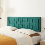 Tte de lit tervo velours 180 x 5 x 45 cm vert